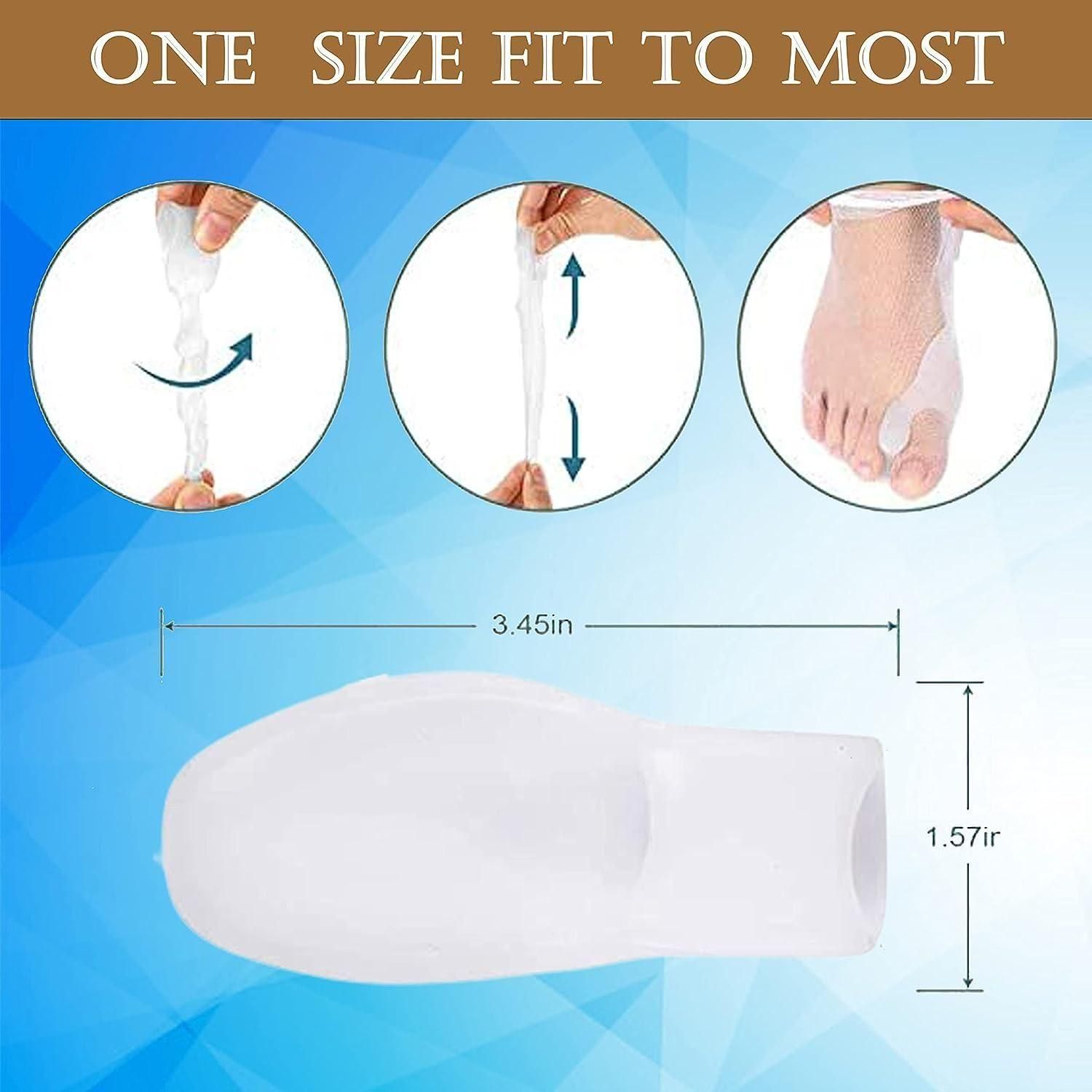 Silicone Toe Separator Bunion Corrector Splint Kit For Toe